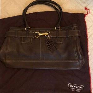 Authentic large Coach shoulder tote.